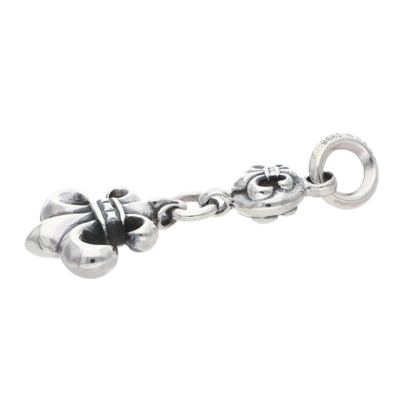 Chrome Hearts BS Fleur BS Charm Silver Necklace Top — view 5