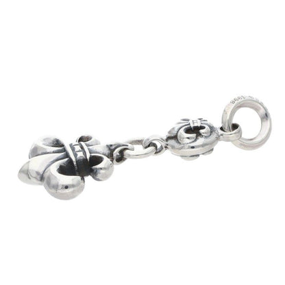 Chrome Hearts BS Fleur BS Charm Silver Necklace Top — view 5