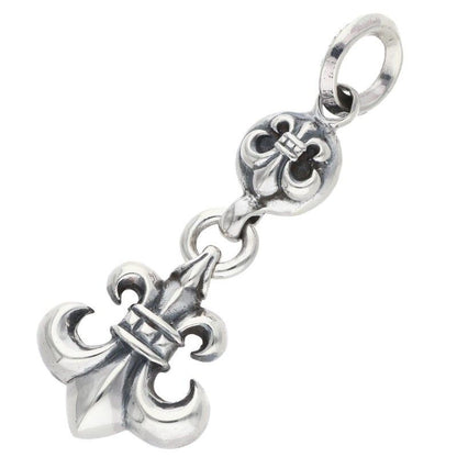 Chrome Hearts BS Fleur BS Charm Silver Necklace Top — view 2