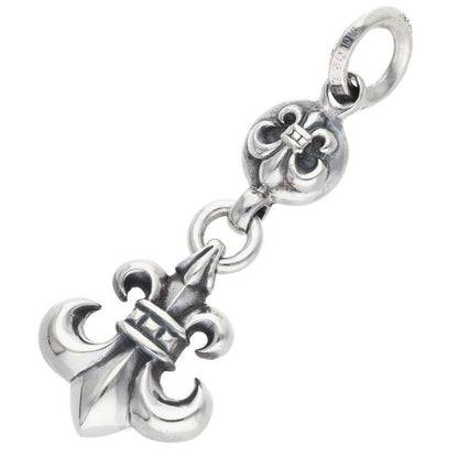 Chrome Hearts BS Fleur BS Charm Silver Necklace Top