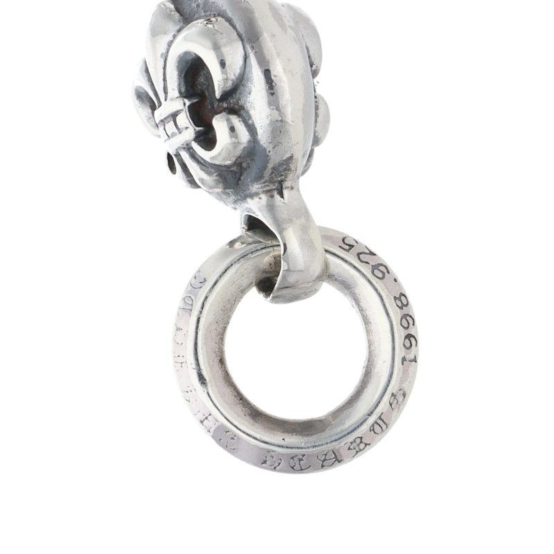 Chrome Hearts BS Fleur BS Charm Silver Necklace Top — view 3