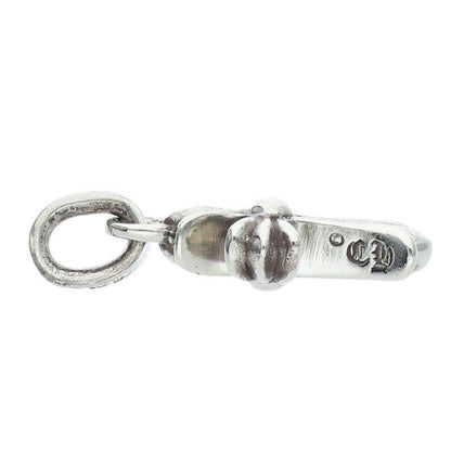 Chrome Hearts Crs Baby Fat Charm Silver Necklace Top — view 3
