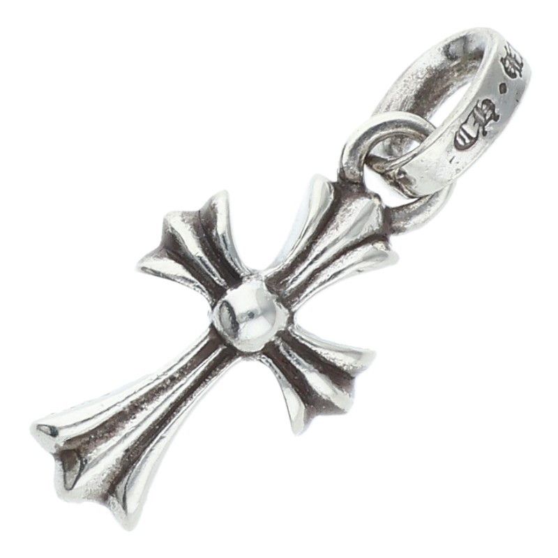 Chrome Hearts Crs Baby Fat Charm Silver Necklace Top — view 2