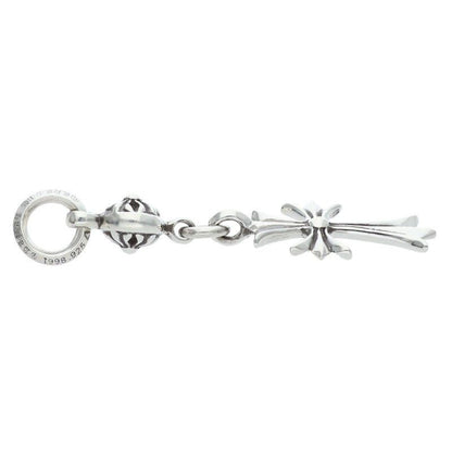 Chrome Hearts Tny CH Crs 1 Ball Tiny CH Cross Charm Silver Necklace Top — view 4