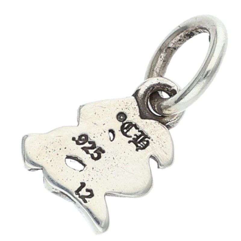 Chrome Hearts Stack Alphabet Charm Initial Silver Necklace Top — view 2