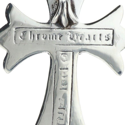Chrome Hearts CH Crs Sml Bale Small CH Cross Silver Necklace Top — view 3