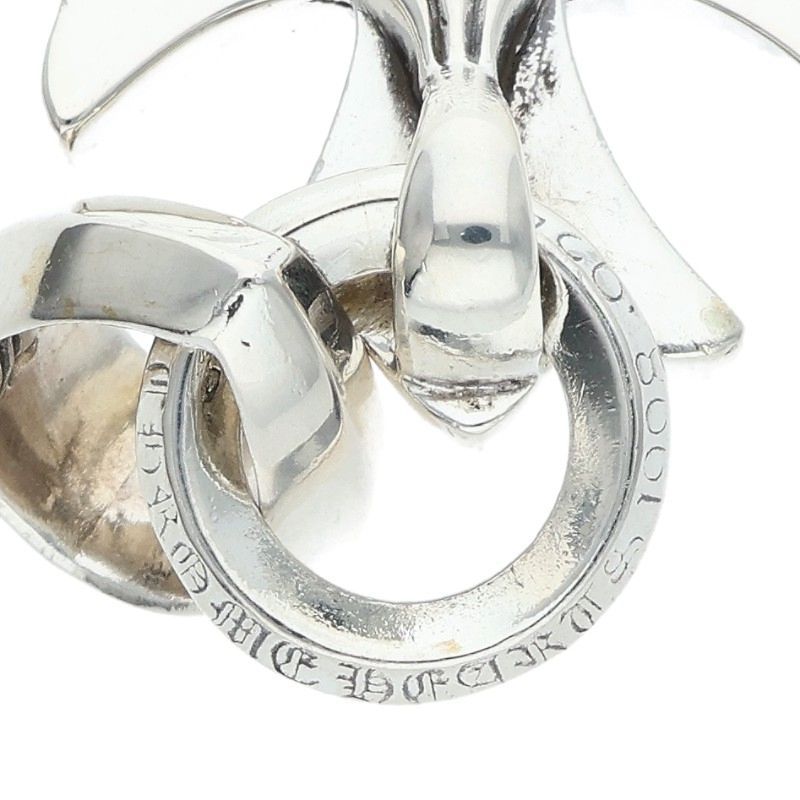 Chrome Hearts CH Crs Sml Bale Small CH Cross Silver Necklace Top — view 4