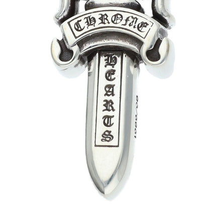 Chrome Hearts Double Dagger Pendant Silver Necklace — view 3