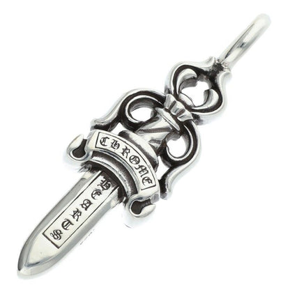 Chrome Hearts Double Dagger Pendant Silver Necklace — view 2