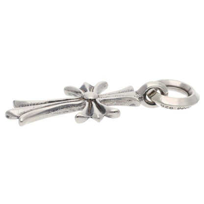 Chrome Hearts Tiny CH Cross Charm Silver Necklace Top — view 5