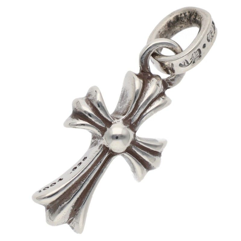 Chrome Hearts Crs Baby Fat Charm Silver Necklace Top — view 2