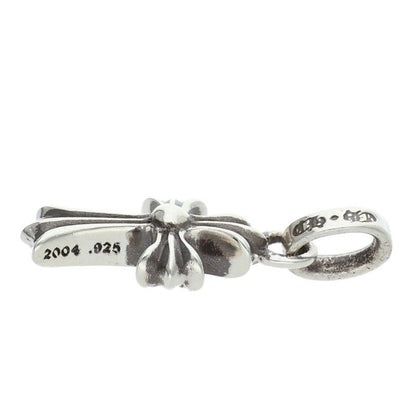 Chrome Hearts Crs Baby Fat P Dmnd Fat Pave Diamond Charm Silver Necklace Top — view 4