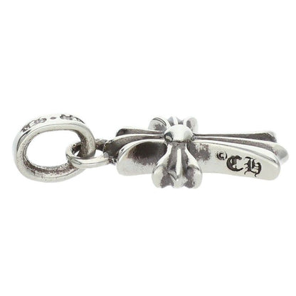 Chrome Hearts Crs Baby Fat P Dmnd Fat Pave Diamond Charm Silver Necklace Top — view 3