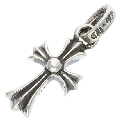 Chrome Hearts Crs Baby Fat P Dmnd Fat Pave Diamond Charm Silver Necklace Top — view 2