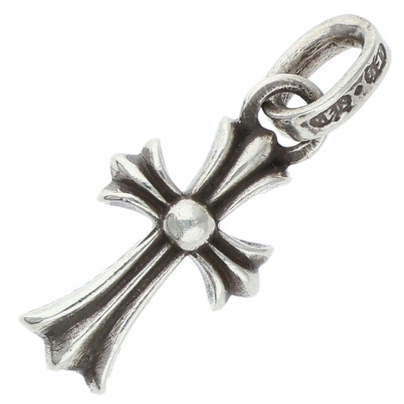Chrome Hearts Crs Baby Fat Charm Silver Necklace Top — view 2