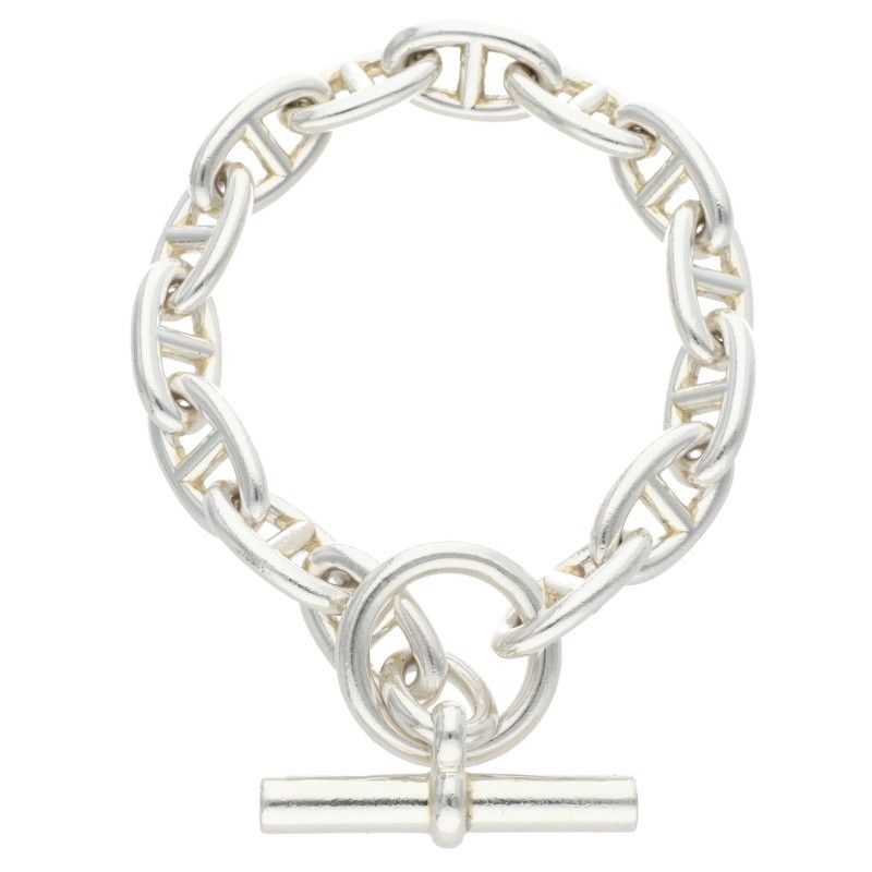 Hermes Chaine D'ancre GM Silver Bracelet