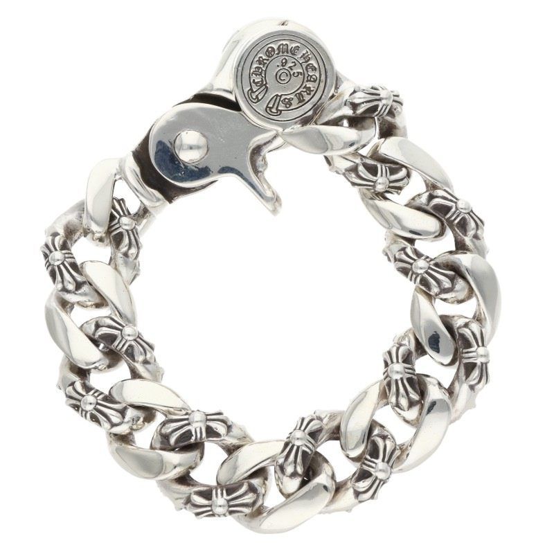 Chrome Hearts Fncy Chn Lnk Fancy Link Clip Silver Bracelet — view 2