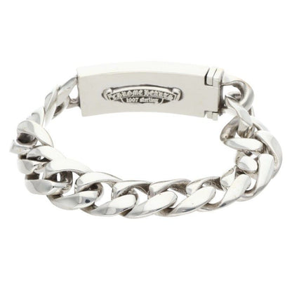 Chrome Hearts ID Floral Crs Cross ID Classic Silver Bracelet — view 2