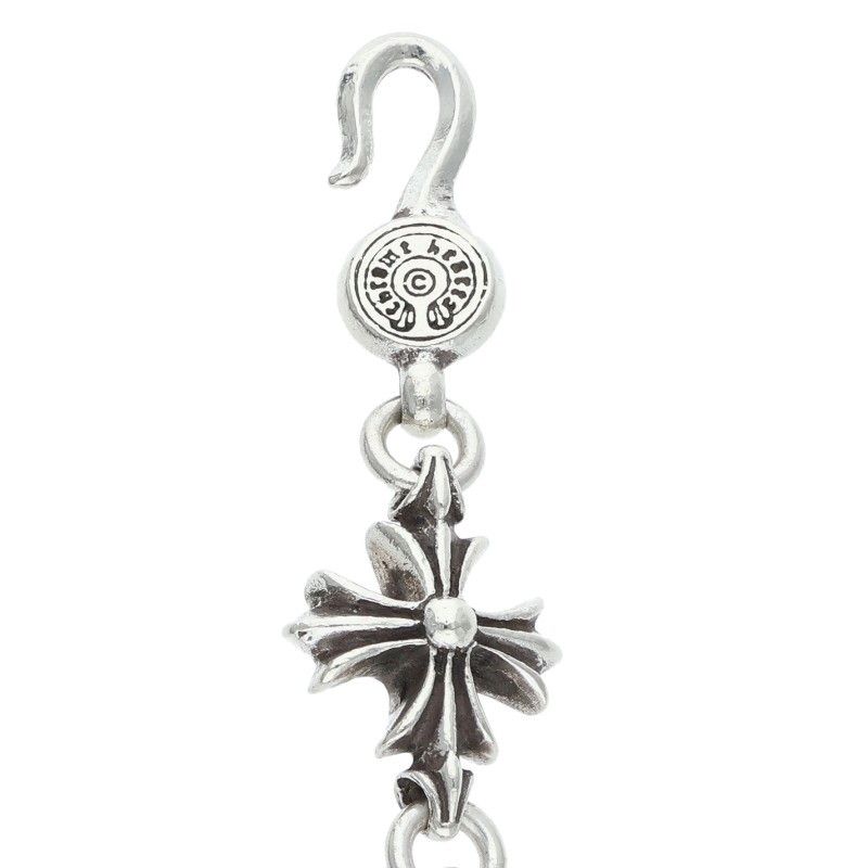 Chrome Hearts CO CH Plus Cutout Silver Bracelet — view 3