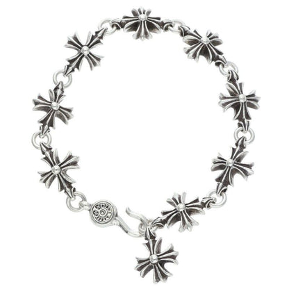 Chrome Hearts CO CH Plus Cutout Silver Bracelet — view 2