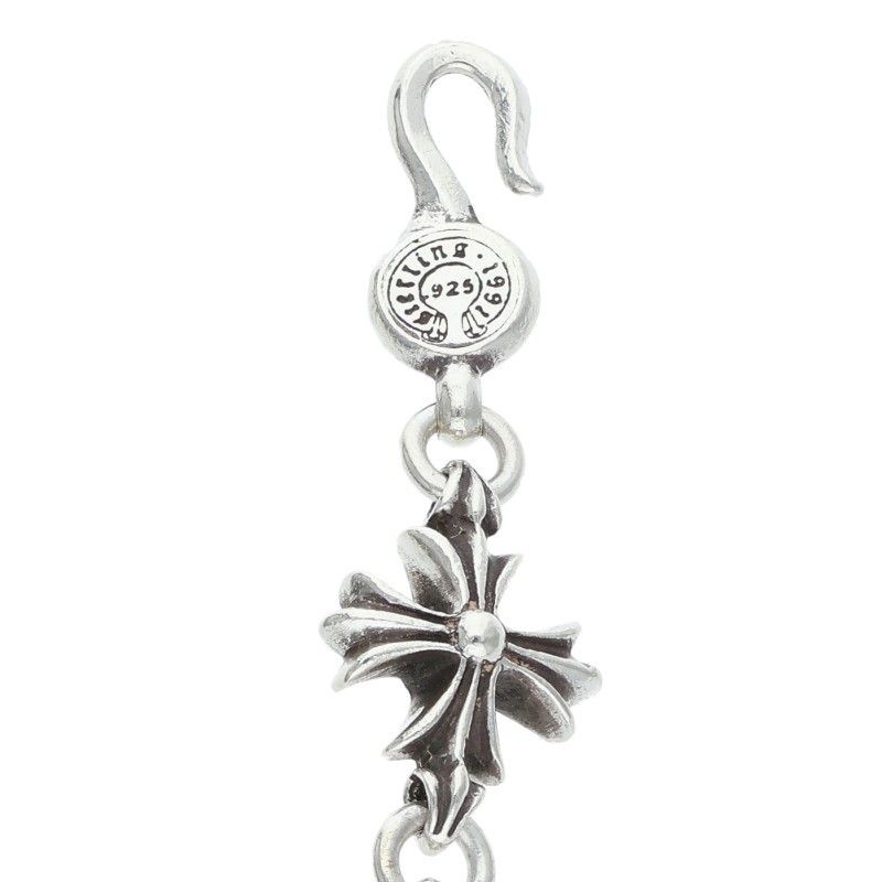 Chrome Hearts CO CH Plus Cutout Silver Bracelet — view 4