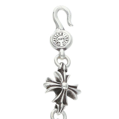 Chrome Hearts CO CH Plus Cutout Silver Bracelet — view 4