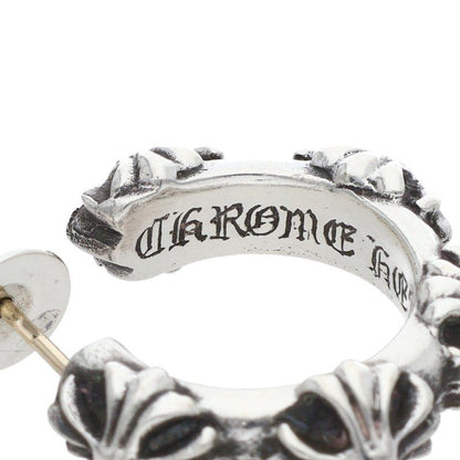 Chrome Hearts Hoop Cross Sml Band Silver Earrings — view 3