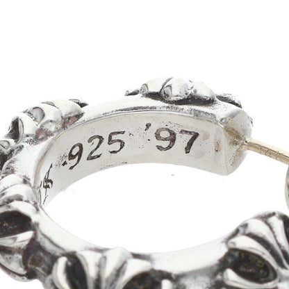 Chrome Hearts Hoop Cross Sml Band Silver Earrings — view 4