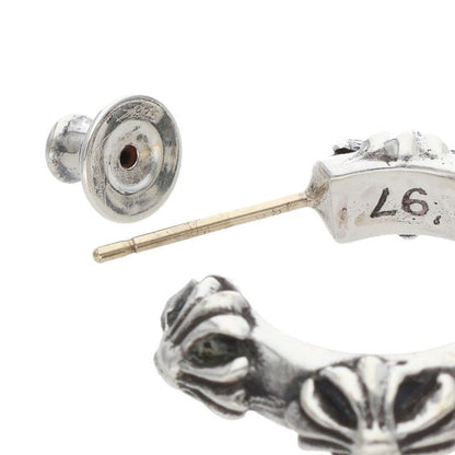 Chrome Hearts Hoop Cross Sml Band Silver Earrings — view 5