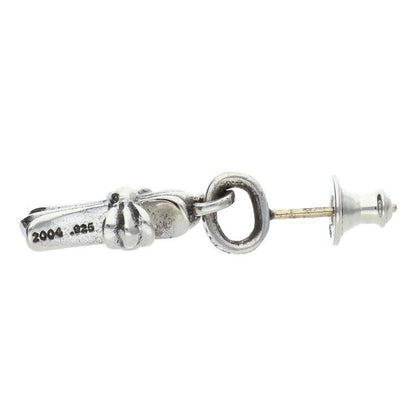 Chrome Hearts Bby Pprchn Baby Fat Drop Silver Earrings — view 4