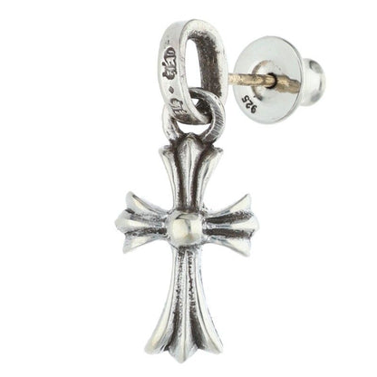 Chrome Hearts Bby Pprchn Baby Fat Drop Silver Earrings