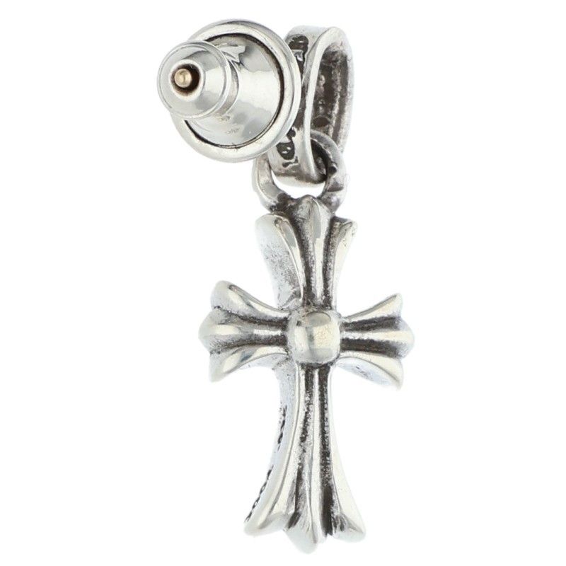 Chrome Hearts Bby Pprchn Baby Fat Drop Silver Earrings — view 2