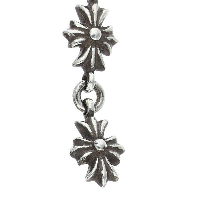Chrome Hearts Tiny CH Pls 3 Ech Plus 3 Drop Silver Earrings — view 5