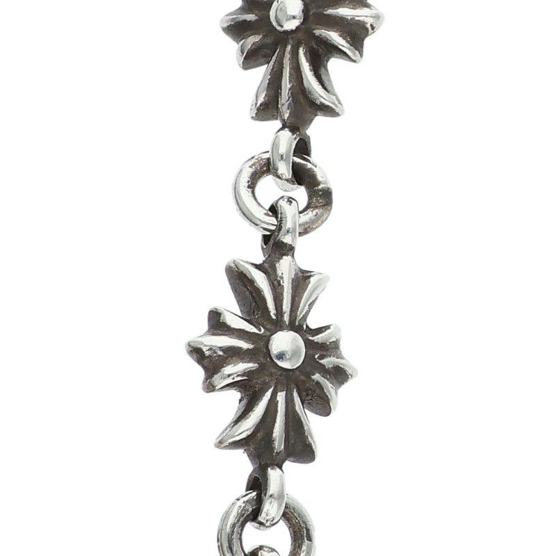 Chrome Hearts Tiny CH Pls 3 Ech Plus 3 Drop Silver Earrings — view 4