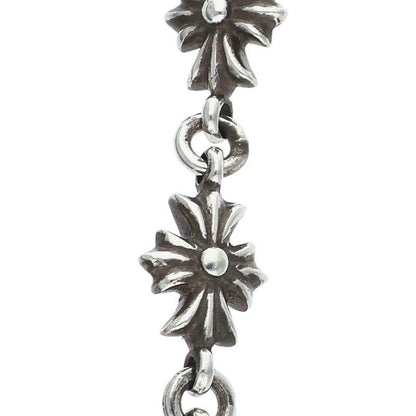 Chrome Hearts Tiny CH Pls 3 Ech Plus 3 Drop Silver Earrings — view 4