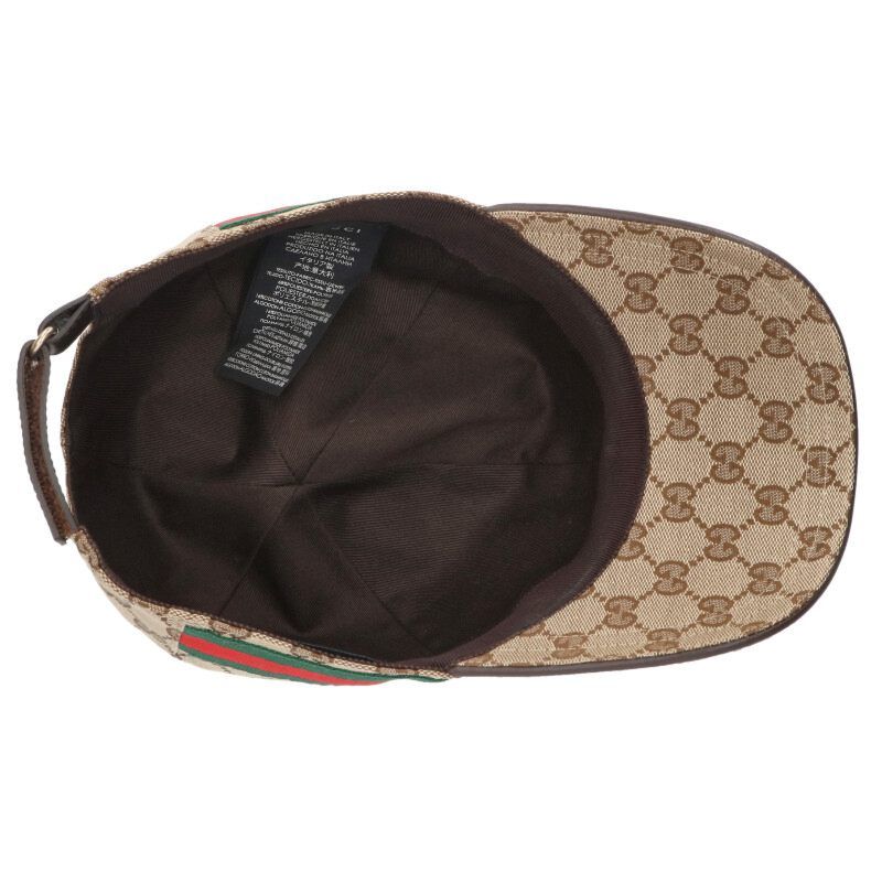 Gucci GG Canvas Sherry Line Baseball Cap XL 60 Hat — view 3