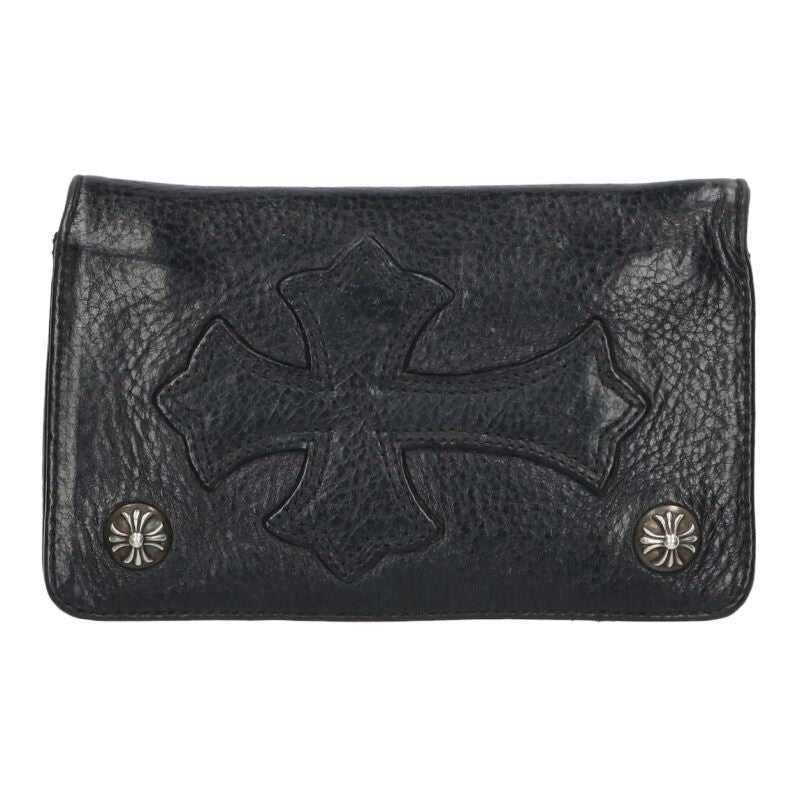 Chrome Hearts Cross Patch 1 Zip Button with Leather Wallet