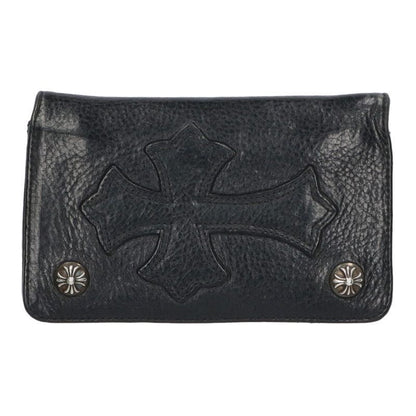 Chrome Hearts Cross Patch 1 Zip Button with Leather Wallet