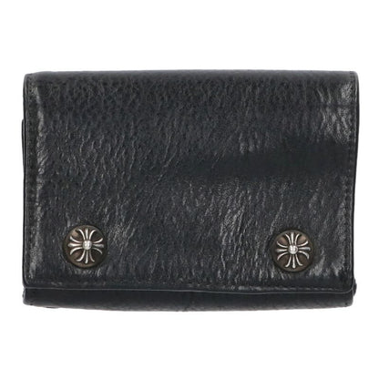Chrome Hearts Cross Button Leather Wallet