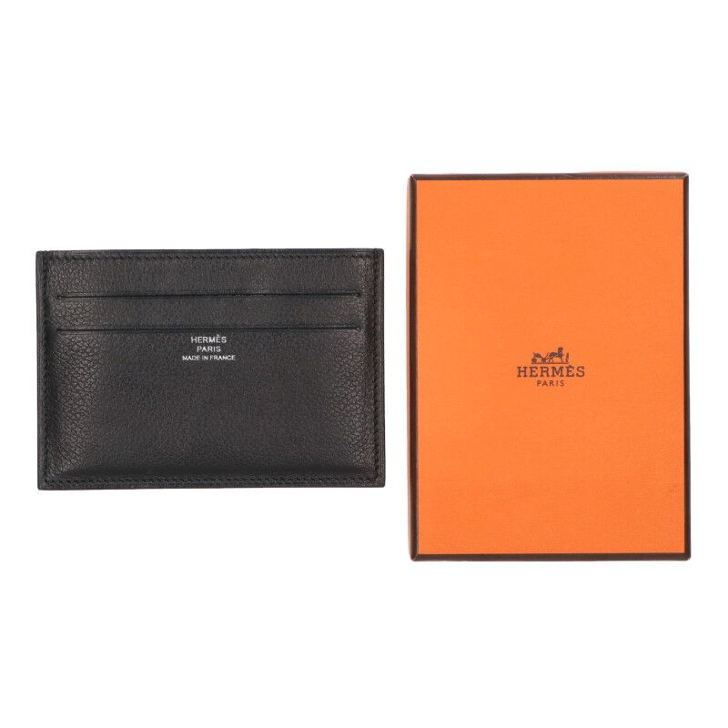 Hermes Citizen Twill Leather Card Case — view 2