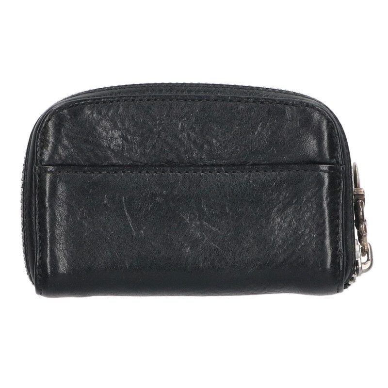 Chrome Hearts Coin Case Daga Round Zip Leather — view 2