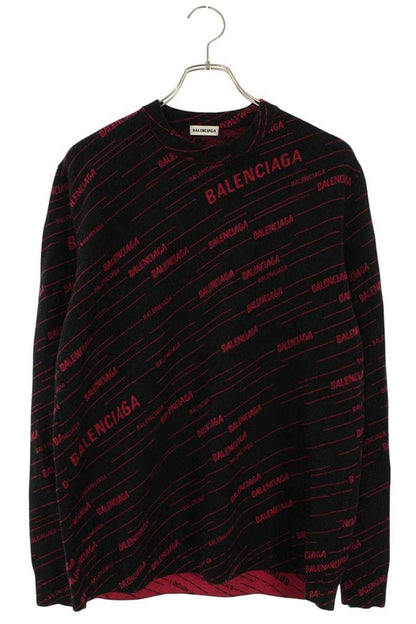 Balenciaga Diagonal Logo Knit Sweater
