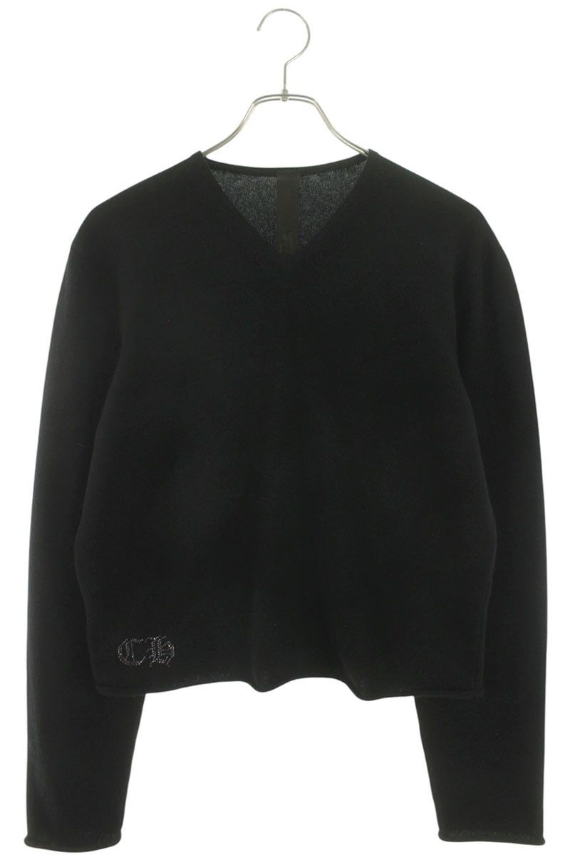 Chrome Hearts Line Stone Decoration Cashmere Knit Sweater