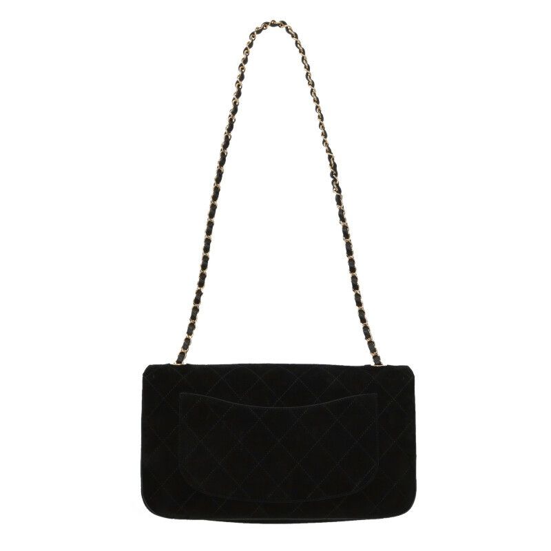 Chanel Suede Calfskin Maxi Chain Shoulder Bag — view 2