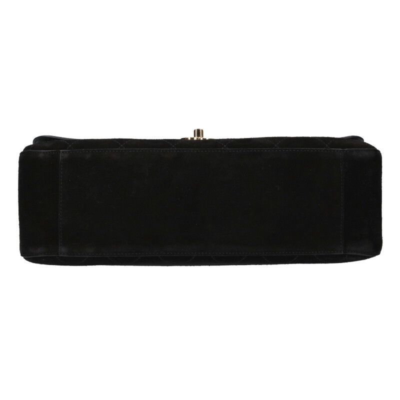 Chanel Suede Calfskin Maxi Chain Shoulder Bag — view 4