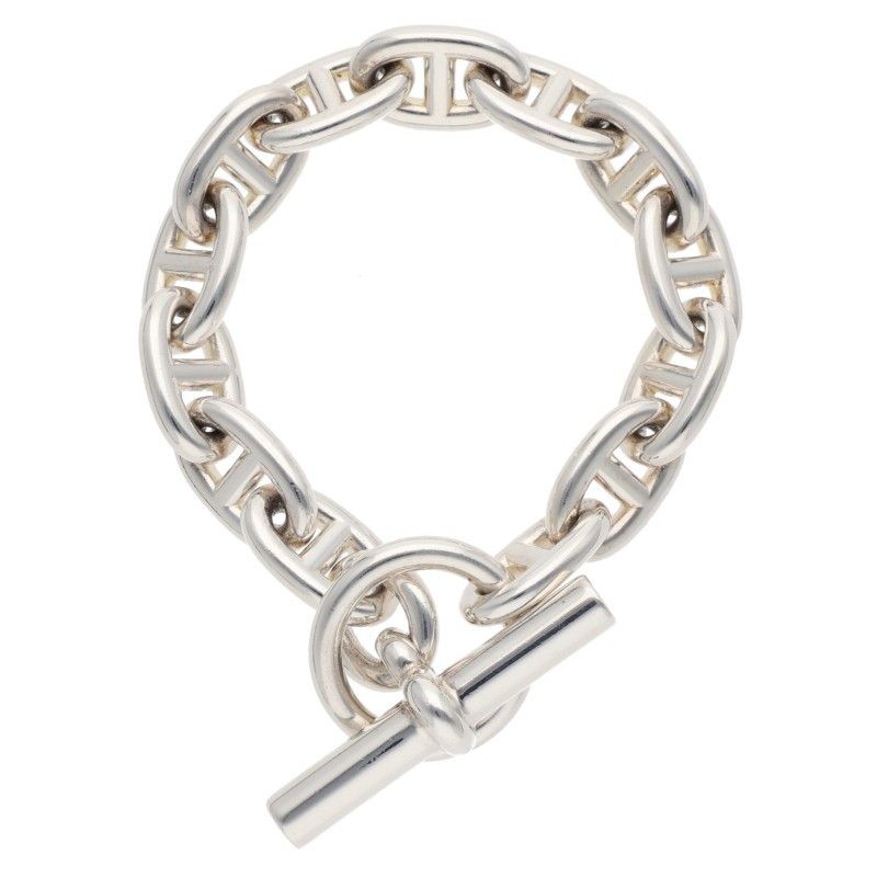 Hermes Chaine D'ancre MM Silver Bracelet