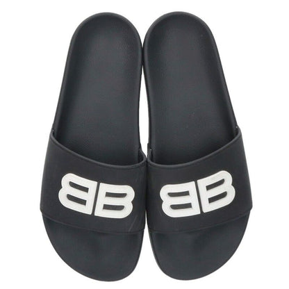 Balenciaga Pool BB Logo Lava Sandals — view 4