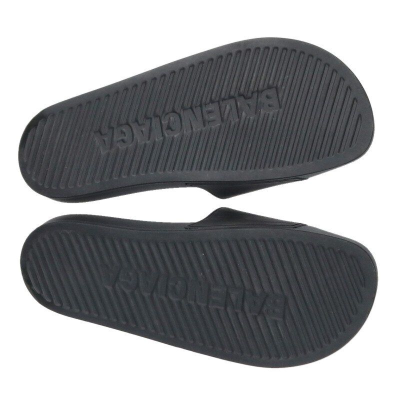 Balenciaga Pool BB Logo Lava Sandals — view 3