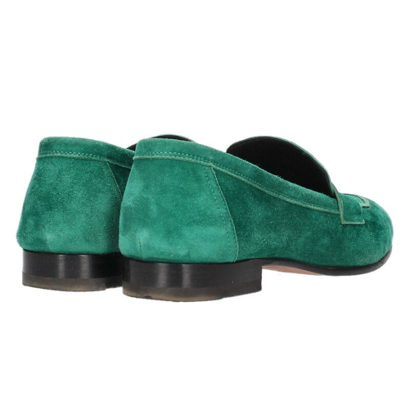 Hermes Buckle Suede Loafers — view 2
