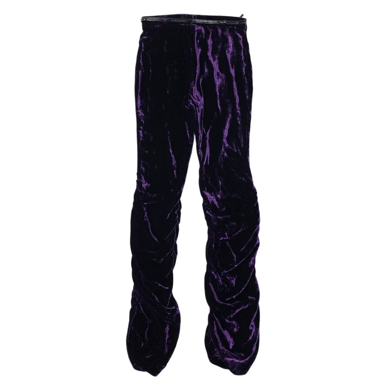 Gucci Kept Horsebit Velour Pants Gathered — view 2